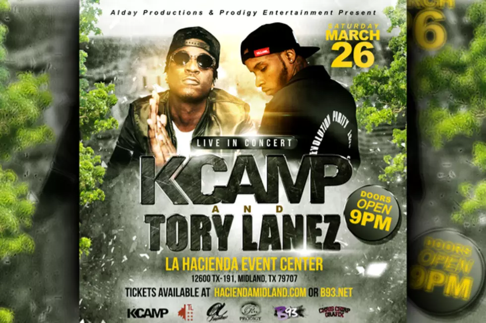 Come to La Hacienda in Midland to see K Camp and Tory Lanez in Concert